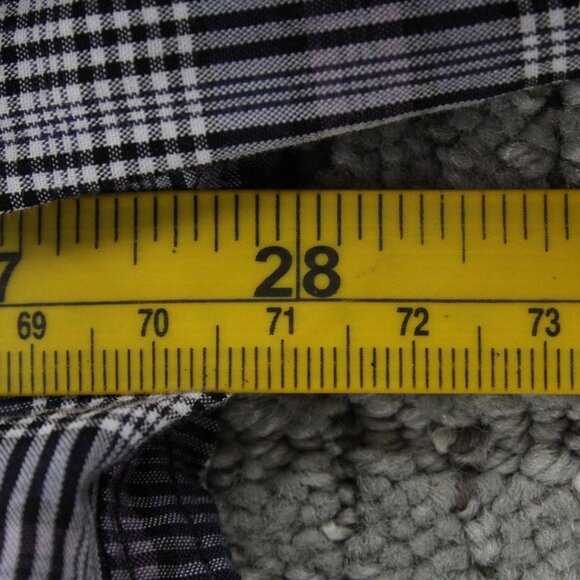 Threads & Heirs Shirt Men 2XL Gray Plaid Button Down Long Sleeve Collared Cotton - Picture 8 of 9